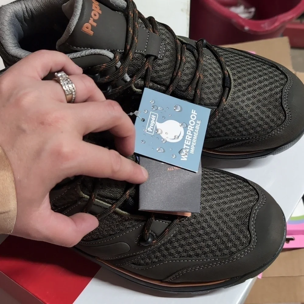 Propet Veymont Men's Hiking Boot – Gunsmoke/Orange